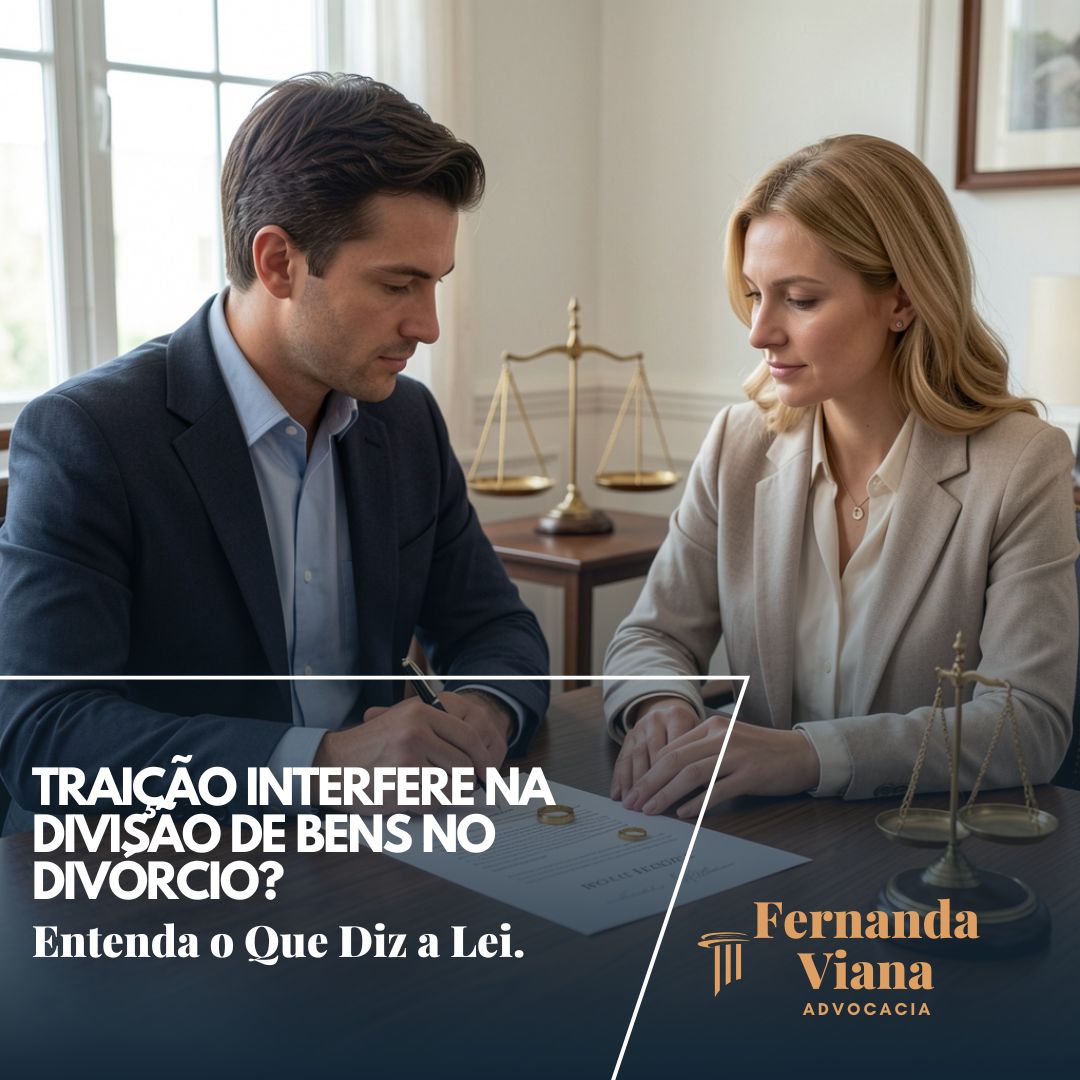Traição interfere na divisão de bens no divórcio? Entenda o que diz a lei e como funciona a partilha de bens no Direito de Família.